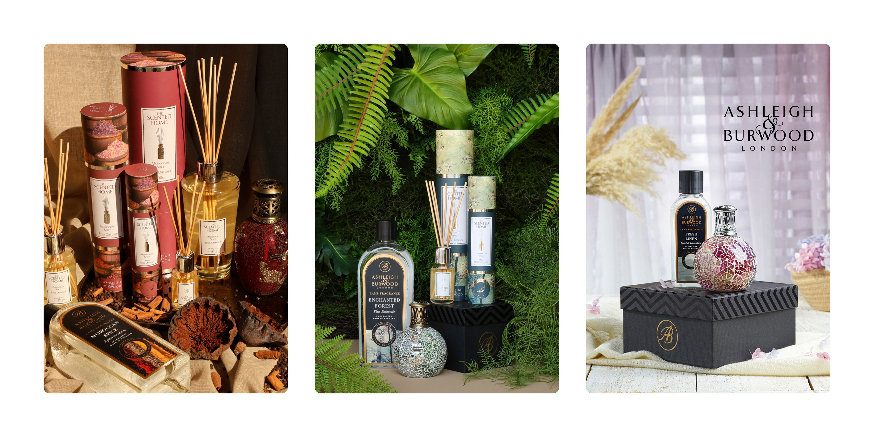 Verrijk uw winkel met de betoverende geuren van Ashleigh & Burwood. Dit prestigieuze geurmerk staat sinds 1993 bekend om zijn hoogwaardige geurproducten en onderscheidt zich met een breed scala aan geuren om elke ruimte in huis te transformeren.